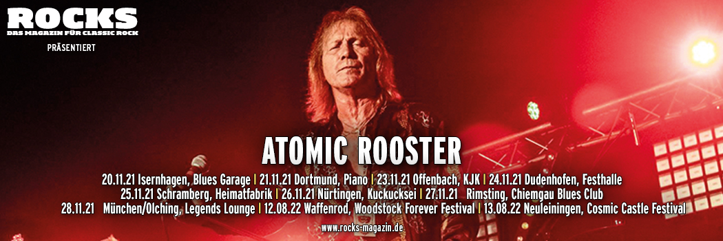 Präsentations-Slider der Atomic Rooster-Tour 2021/2022.