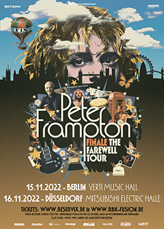 Tourposter zur Peter Frampton-Tour 2022.