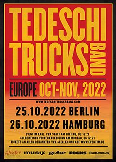 Tourposter der Tedeschi Trucks Band-Deutschlandtour 2022.