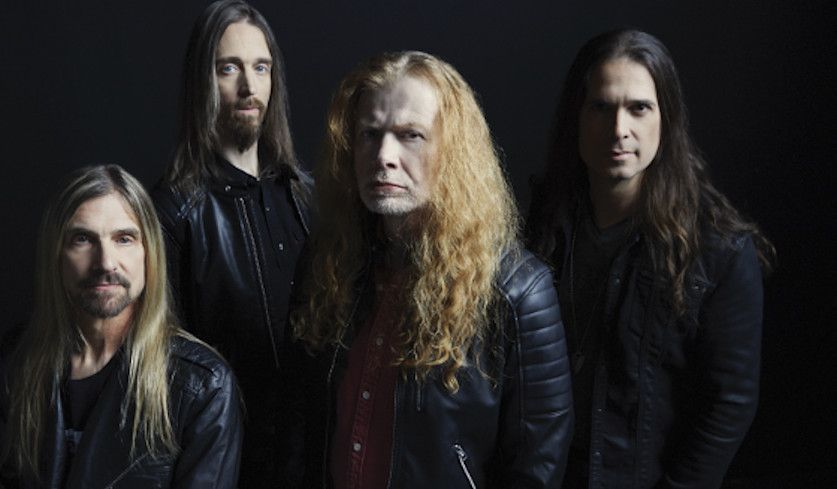 Bandfoto von Megadeth aus dem Jahr 2022.