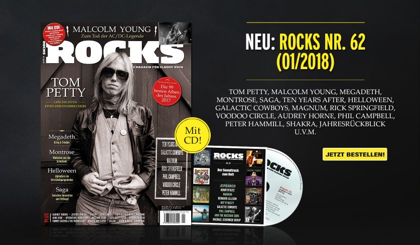 ROCKS Nr. 62 (01/2018) mit CD ab heute im Handel!
