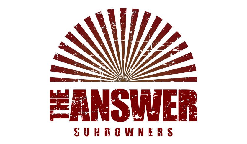 Logo von The Answer mit dem Untertitel Sundowners.
