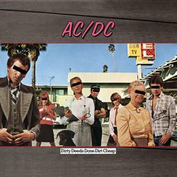 Cover des AC/DC-Albums "Dirty Deeds Done Dirt Cheap".
