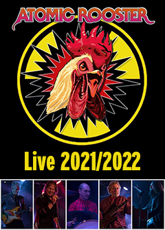 Tourposter der Atomic Rooster-Tour 2021/2022.