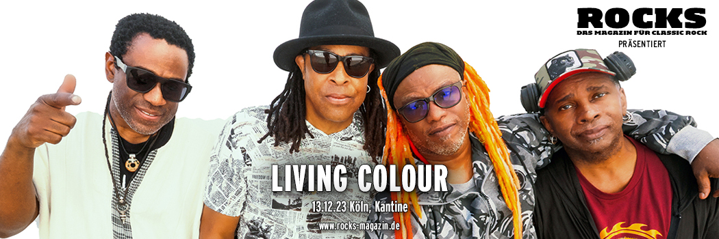 Präsentations-Slider der Living Colour-Show 2023.