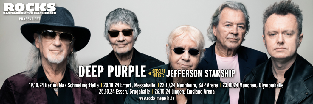 Präsentations-Slider der Deep Purple-Herbsttour 2024 mit Jefferson Starship.