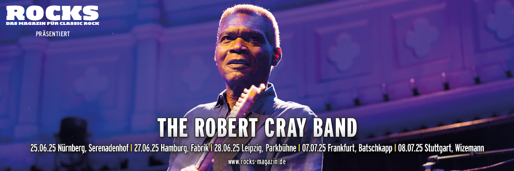 Präsentations-Slider der Robert Cray-Tour 2025.