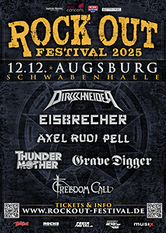 Tourposter des Rock Out 2025.