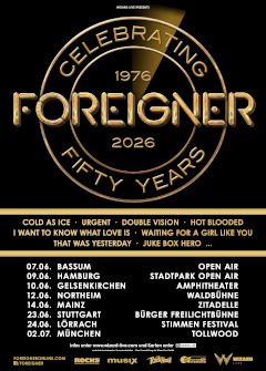 Tourposter der Foreigner-Tour 2026.
