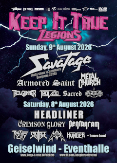 Festivalposter des Keep it True Legions 2026.