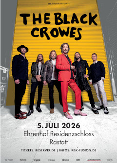 Poster des The Black Crowes-Auftrittes 2026.