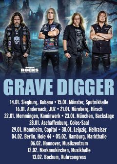 Tourposter der Grave Digger-Tour 2027.