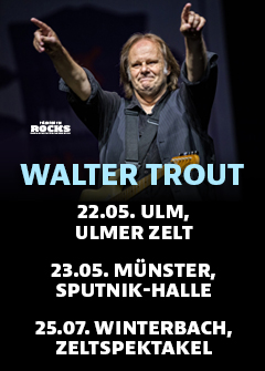 Tourposter der Walter Trout-Tour 2026.