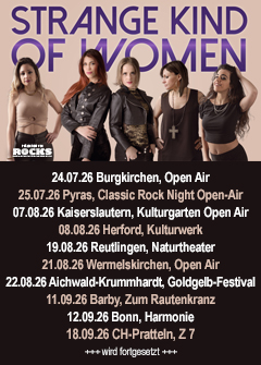 Tourposter der Strange Kind Of Women-Tour 2026.