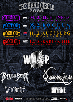 Tourposter der Hard Circle-Festivals 2026.