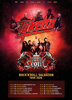 Tourposter der Tyketto/CoreLeoni-Tour 2026.
