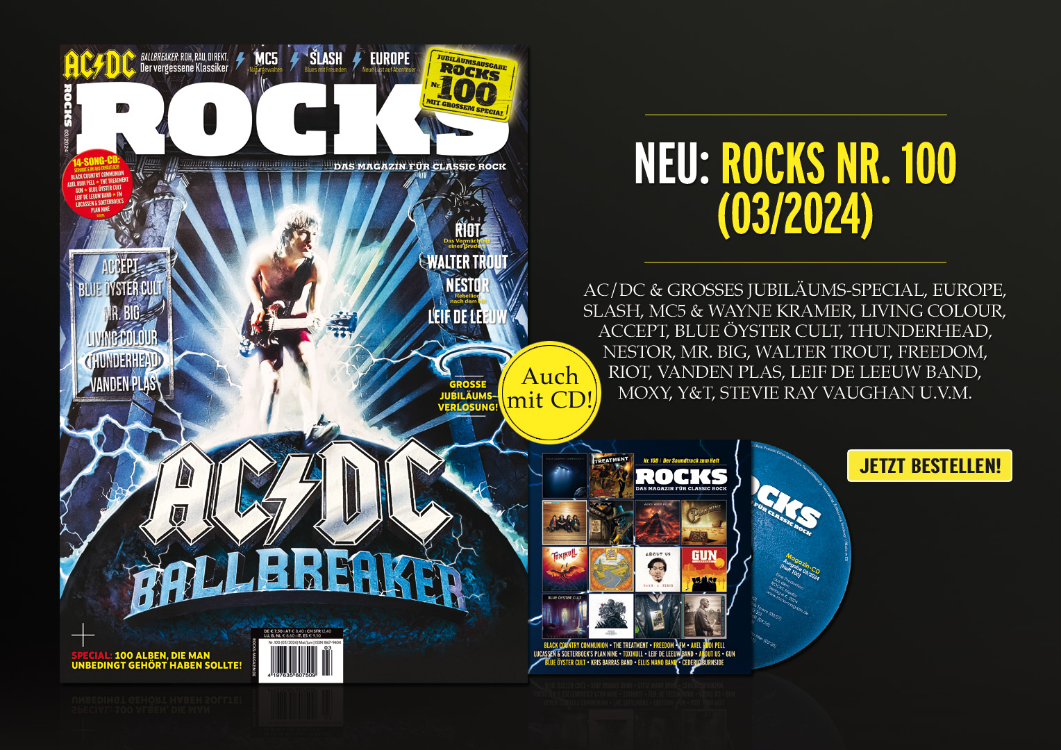 Cover von ROCKS Nr. 100 (03/2024).