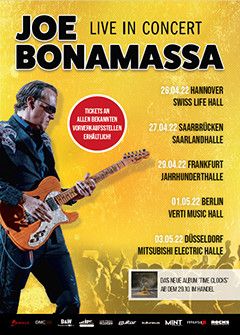 Poster der Joe Bonamassa-Tour 2022.