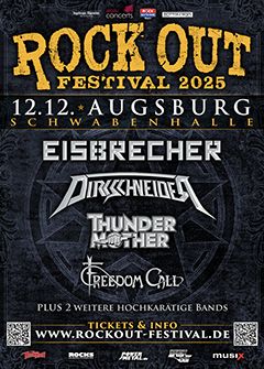 Tourposter des Rock Out 2025.
