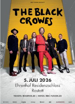 Poster des The Black Crowes-Auftrittes 2026.