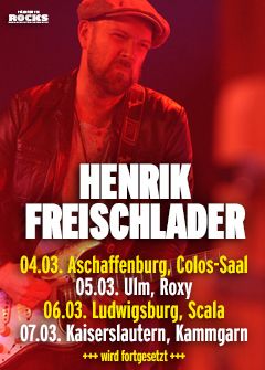 Tourposter der Henrik Freischlader-Frühjahrstour 2026.