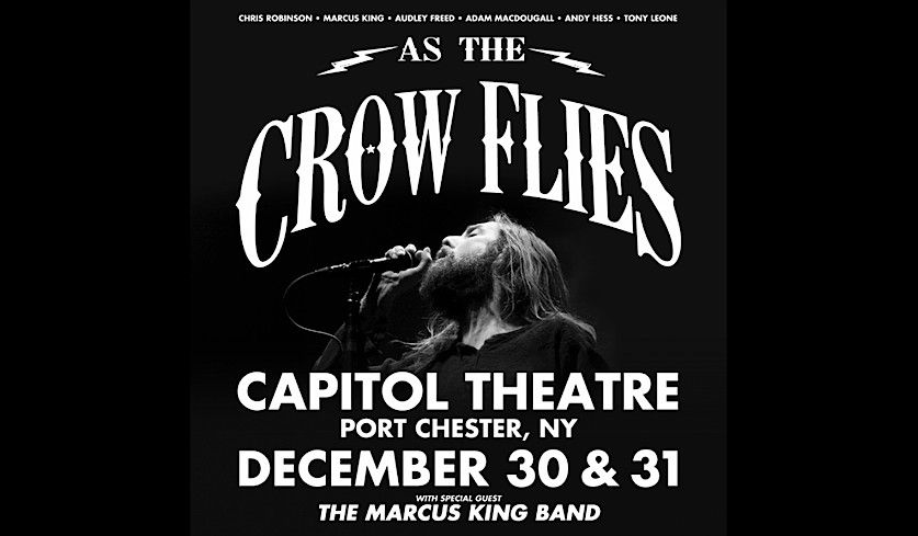 Poster für die As The Crow Flies-Konzerte zum Jahreswechsel 2018/2019.