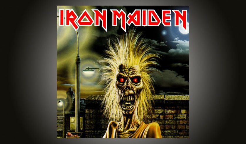 Cover des selbstbetitelten Iron Maiden-Albums.