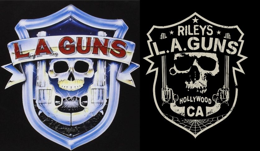 Logo von L.A. Guns und von Riley's L.A. Guns.