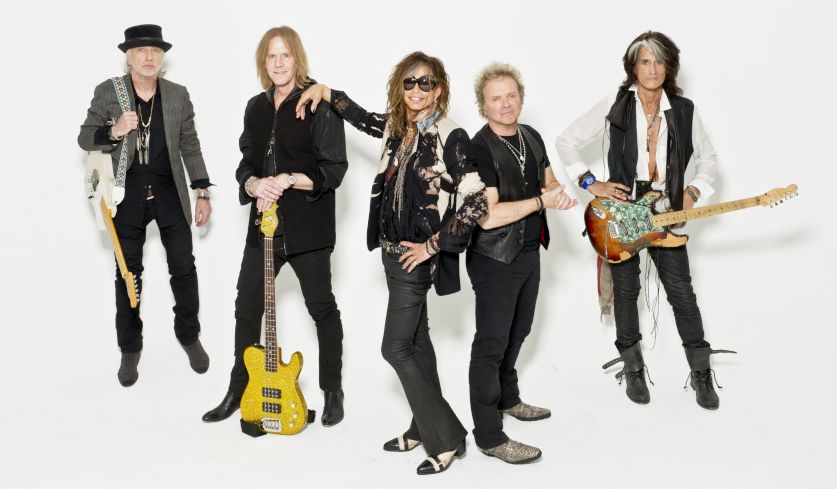 Bandfoto von Aerosmith aus dem Jahr 2012. (bereitgestellt von Sony Music).