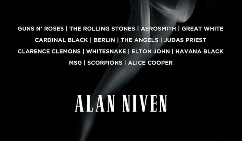 Ausschnitt aus dem Cover des Alan Niven-Buches "Sound N' Fury".