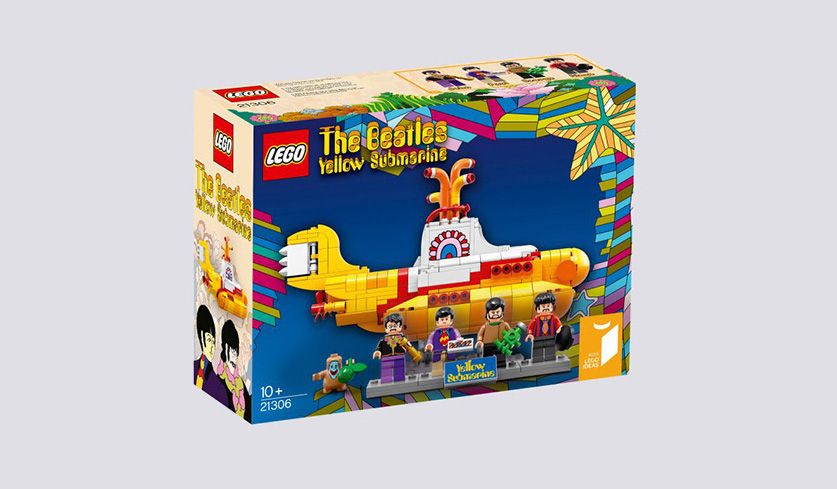 Foto der Yellow Submarine-Lego-Box der Beatles.
