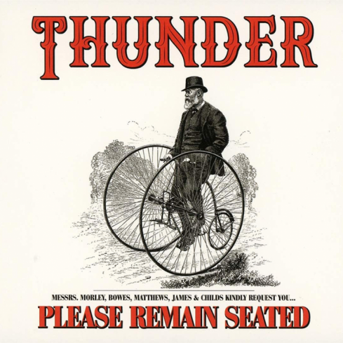 Cover des Thunder-Albums "Please Remain Seated".