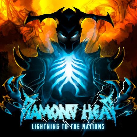 Cover der 2022 erschienen Neuauflage des Diamond Head-Albums "Lightning To The Nations".