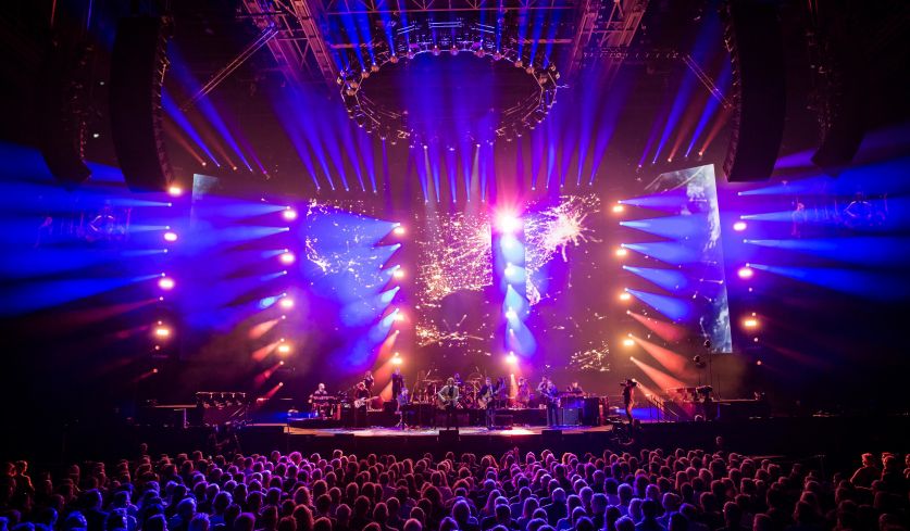 Livefoto des Electric Light Orchestra aus dem Jahr 2018.