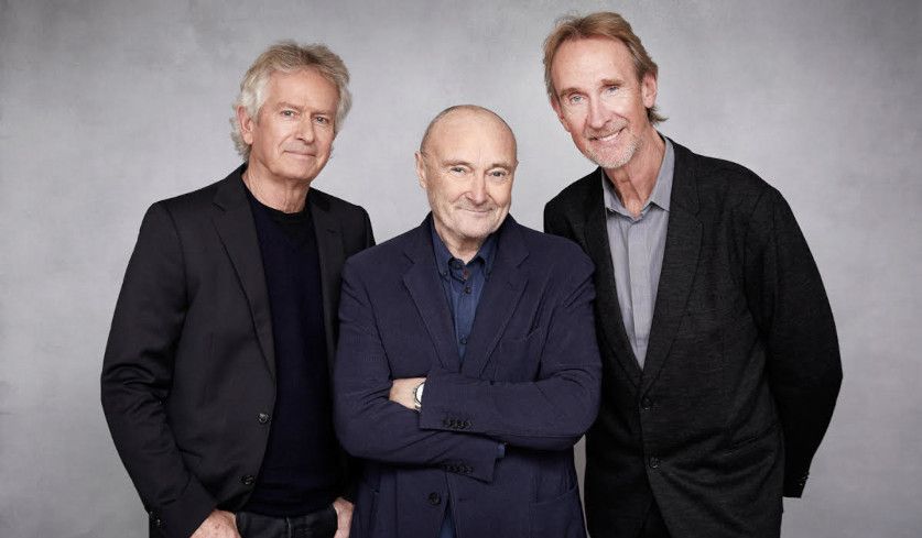 Bandfoto von Genesis aus dem Jahr 2020 von Patrick Balls und Martin Griffin.