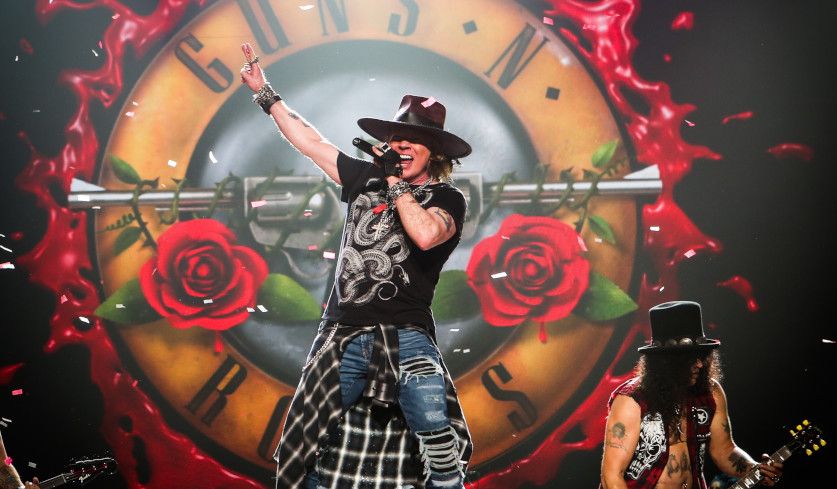 Livefoto von Axl Rose (Guns N' Roses) aus dem Jahr 2020.