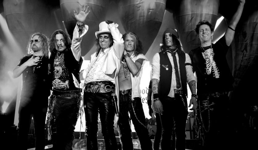 Bandfoto der Hollywood Vampires aus dem Jahr 2018 von Aaron Perry (bereitgestellt von Ear Music).