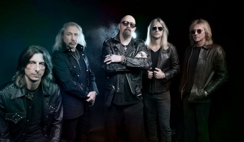 Bandfoto von Judas Priest aus dem Jahr 2018 von Justin Borucki.
