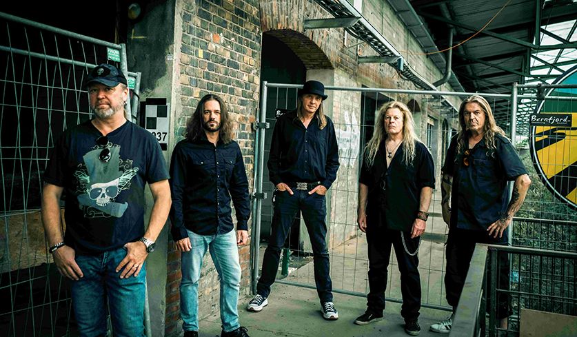 Bandfoto von Masterplan aus dem Jahr 2025 von Patric Ullaeus (bereitgestellt von Frontiers Records).