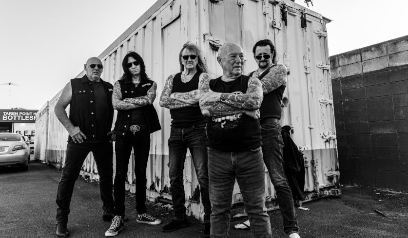 Bandfoto von Rose Tattoo aus dem Jahr 2026 (bereitgestellt von Sub Sounds).