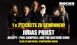 Verlosungsgrafik zum Judas Priest-Gig in Bad Vilbel.
