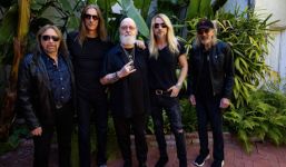 Bandfoto von Judas Priest von James Hodges aus dem Jahr 2023.