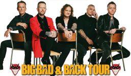 Ausschnitt aus dem Poster der "Big, Bad & Back"-Tour der Little Angels.