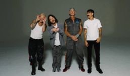 Bandfoto der Red Hot Chili Peppers aus dem Jahr 2022.