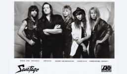 Bandfoto von Savatage aus dem Jahr 1989 von Atlantic Records.