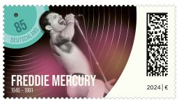 Sonderbriefmarke "Freddie Mercury" der Deutschen Post.